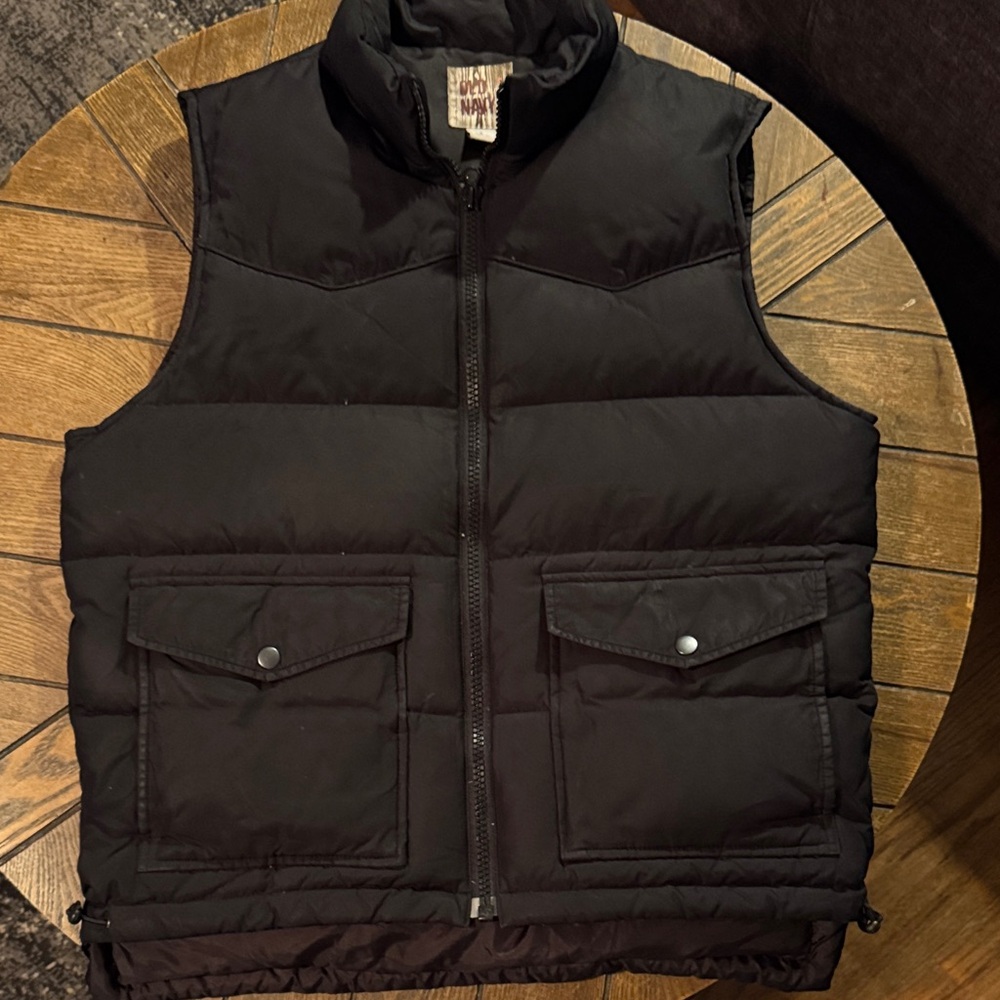Old Navy Black Puffer Vest